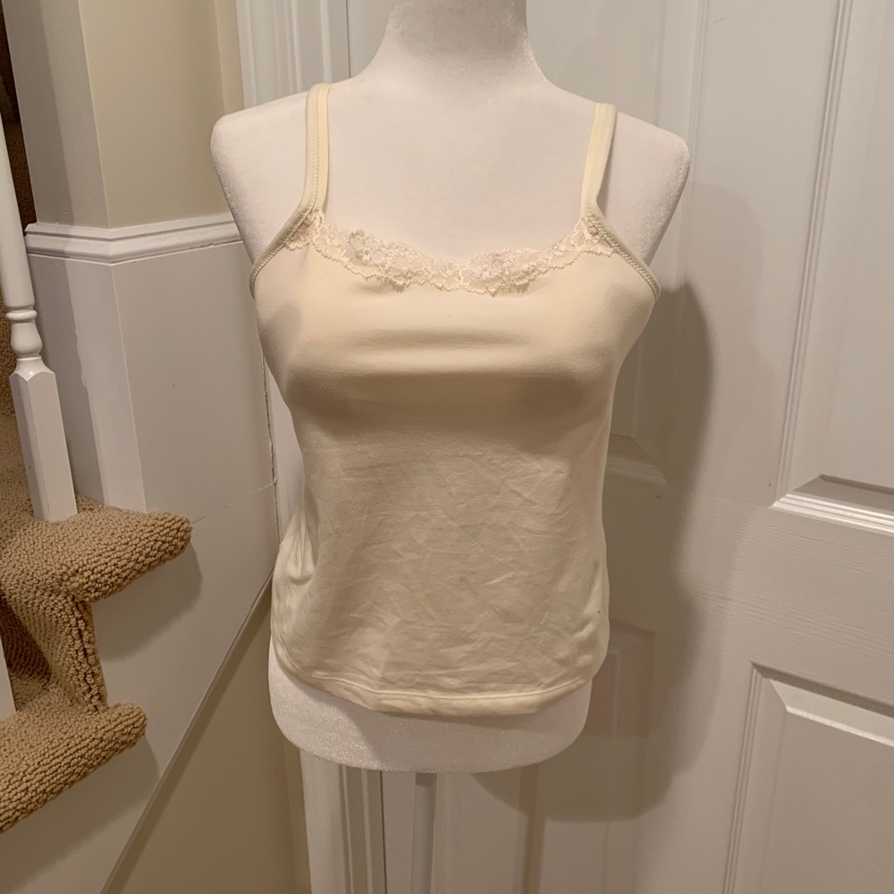 NWOT, 38C, Cotton stretch cami with built in bra.